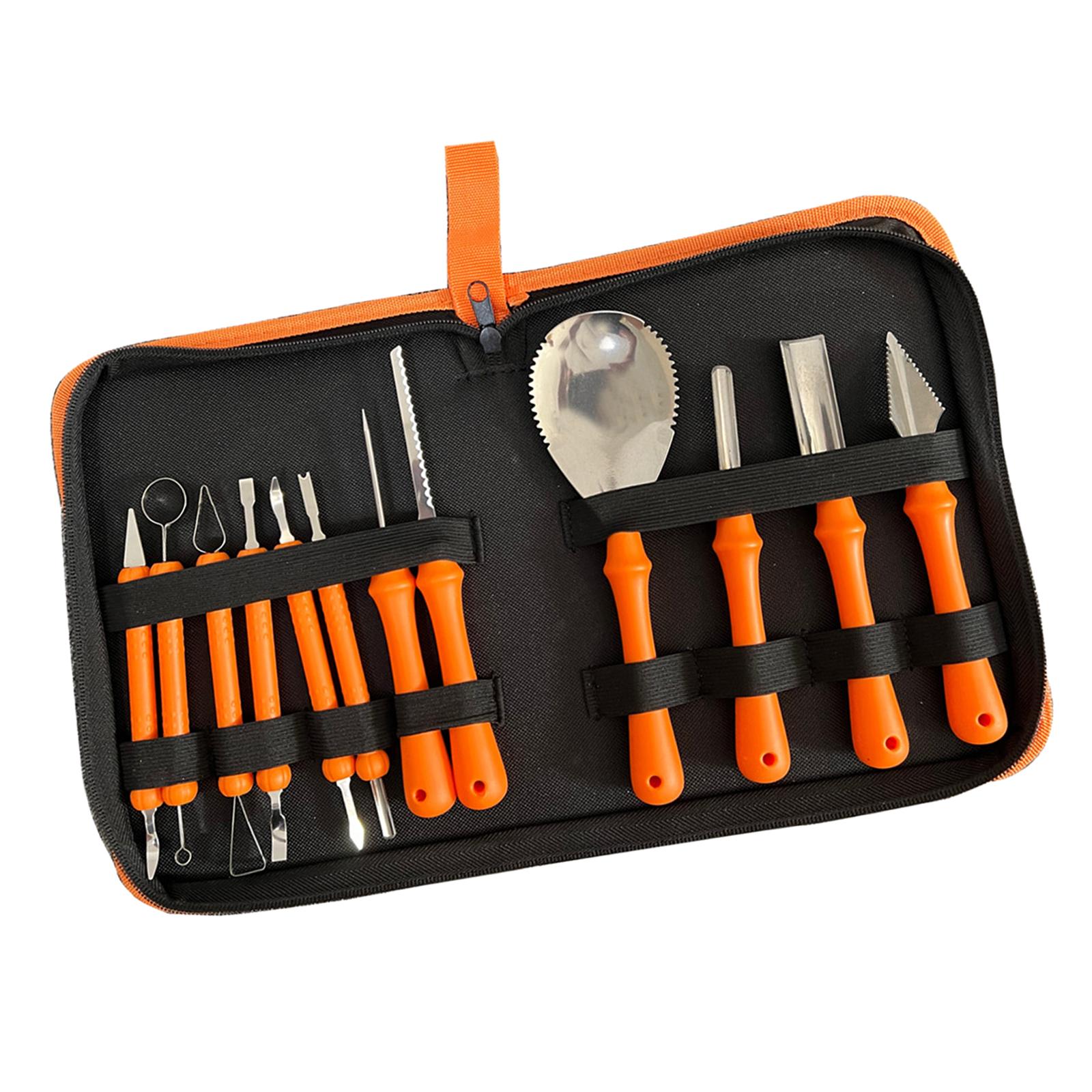 Pumpkin Lantern Halloween - Kit d'outils de sculpture de citrouille,