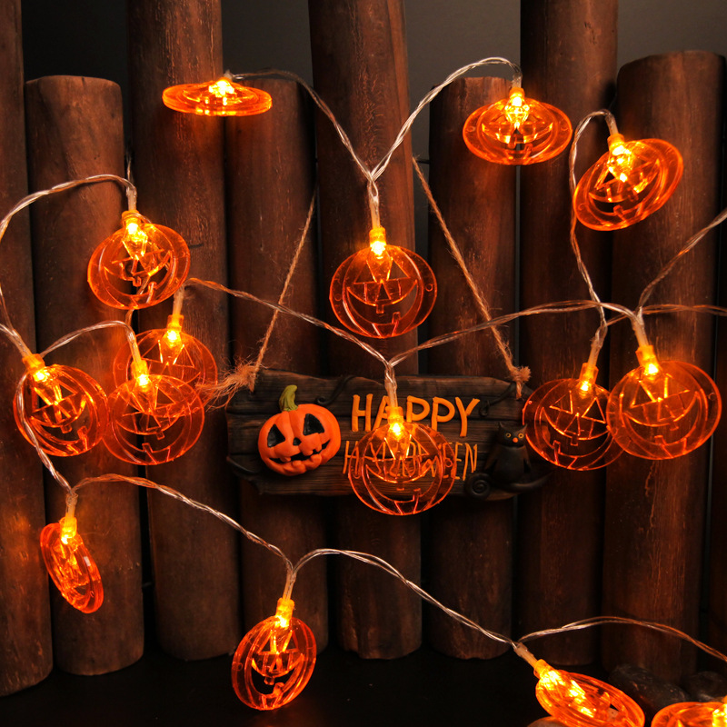 Halloween Led String Lights Orange - Guirlande lumineuse d'Halloween en forme de