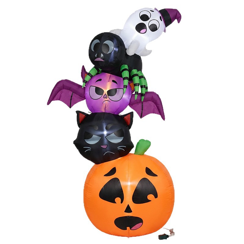 Halloween Pumpkin Decor Led - Décorations gonflables d'Halloween de 18 m,