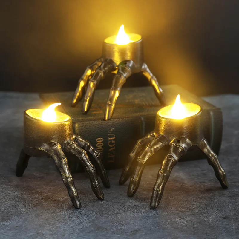 Halloween Skeleton Decoration - Lanterne à bougie LED Break The