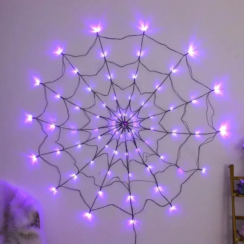 Guirlande lumineuse toile d'ar - Spider Web Halloween Decoration avis et prix