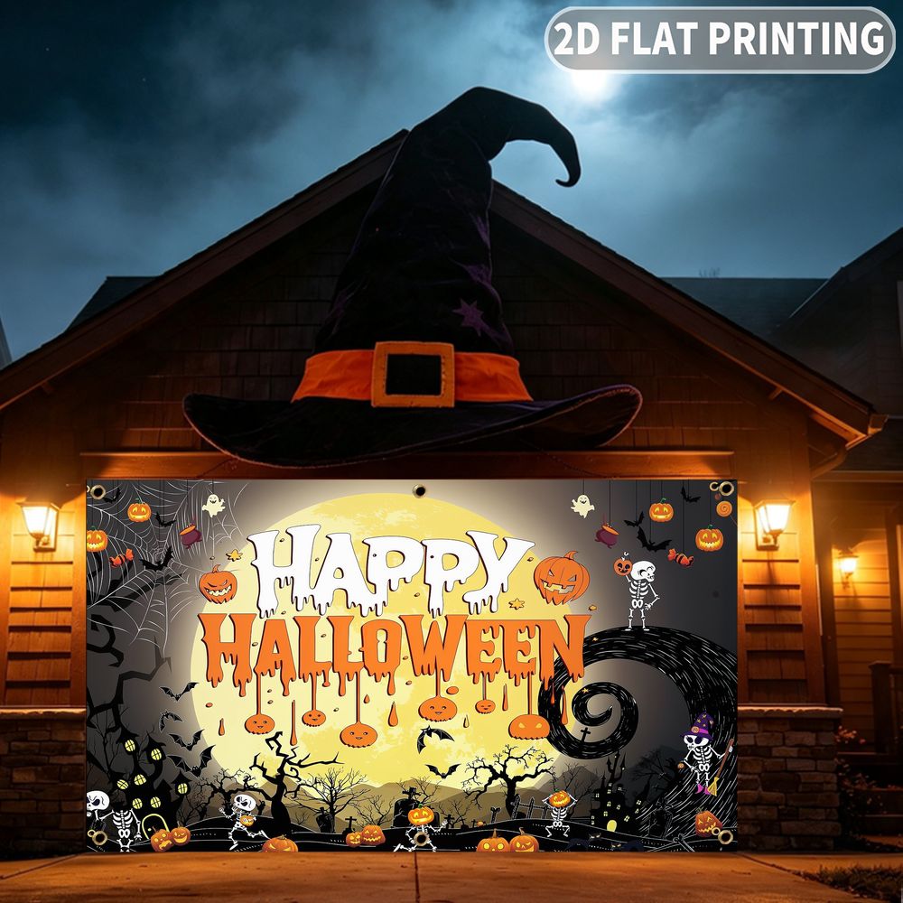1 bannière de garage plate 2D  - Halloween Skeleton Decoration avis et prix