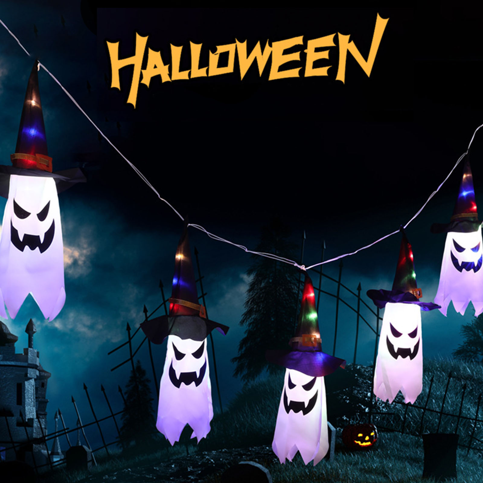 Guirlande lumineuse décorative - Halloween Led String Lights Orange avis et prix