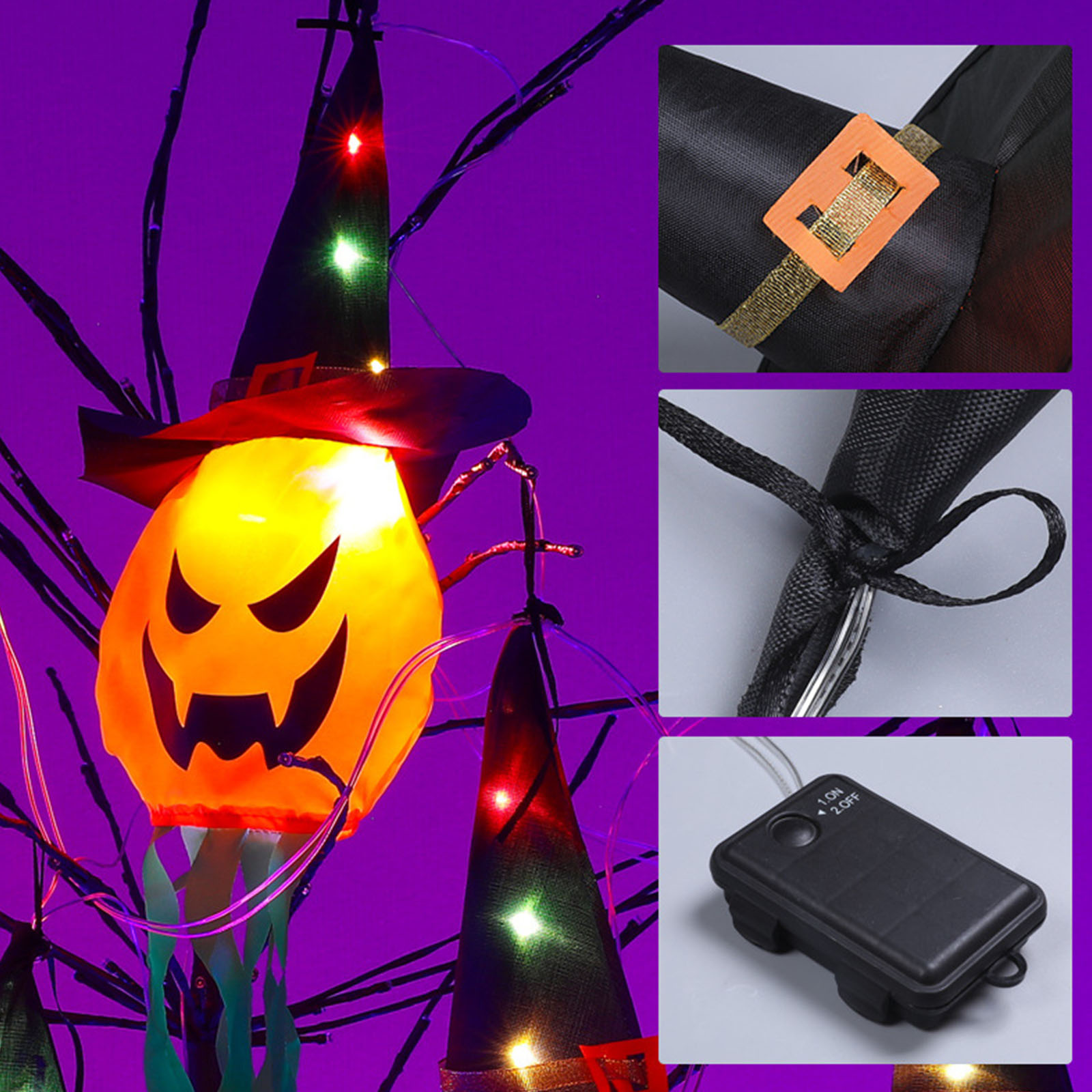 Guirlande lumineuse décorative - Halloween Led String Lights Orange avis et prix