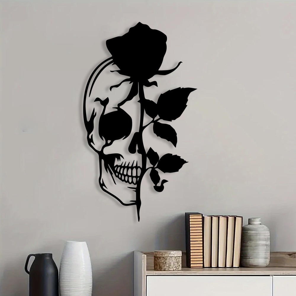Décoration murale en métal Crâ - Halloween Skeleton Decoration avis et prix