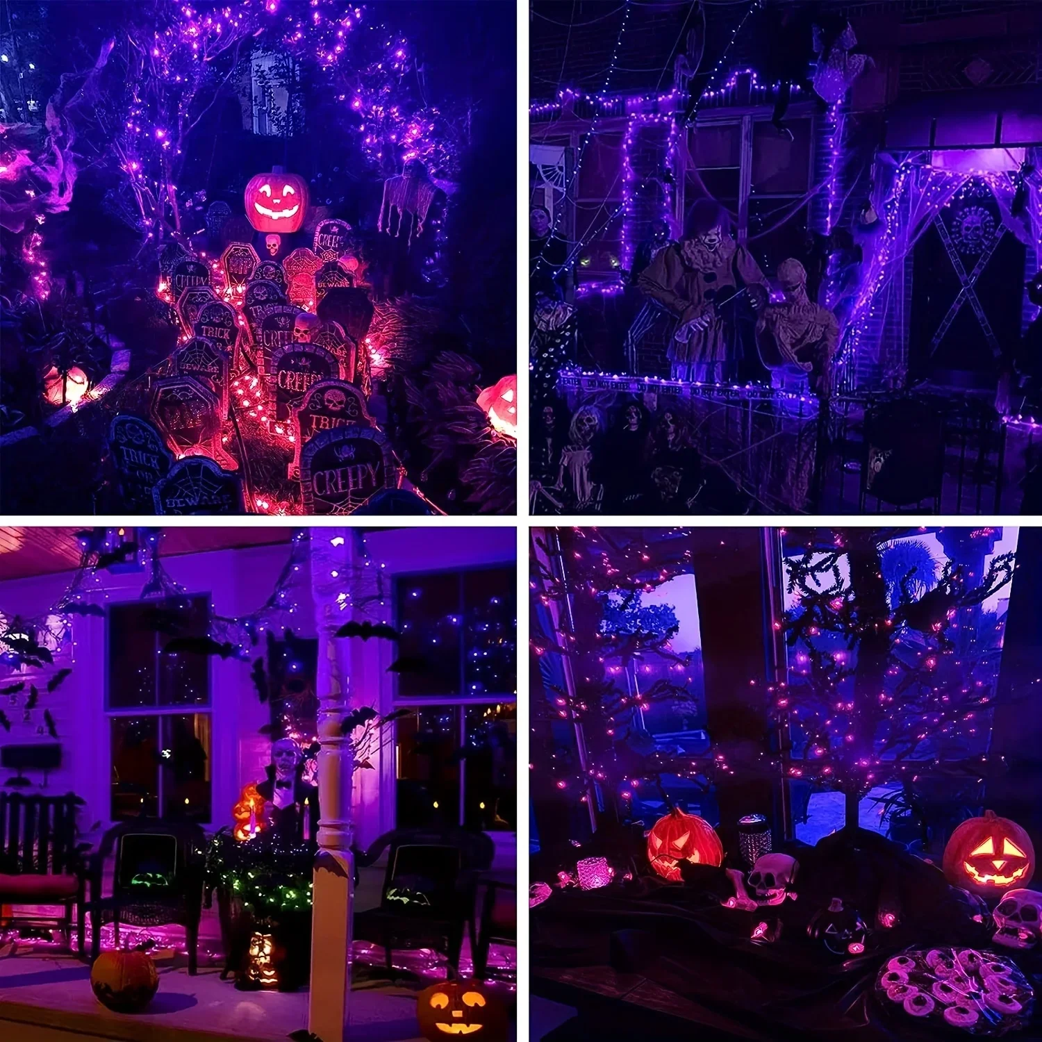 10-120M fil de cuivre chaîne l - Halloween Led String Lights Orange avis et prix