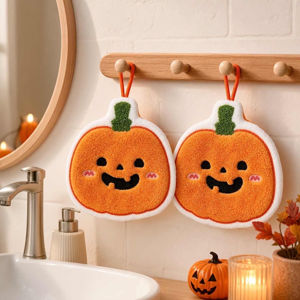 Serviette suspendue en forme d - Pumpkin Lantern Halloween avis et prix
