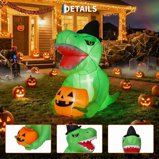 135 cm, décorations gonflables - Halloween Pumpkin Decor Led avis et prix