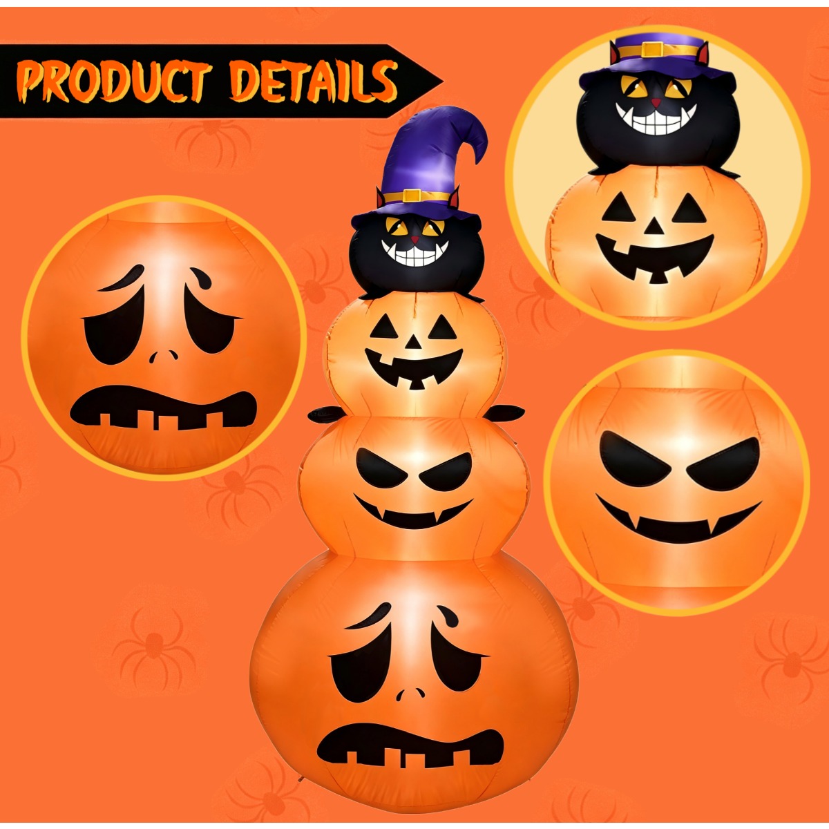 Décorations de fête d'extérieu - Halloween Pumpkin Decor Led avis et prix