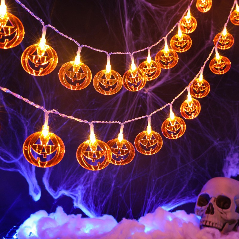 Guirlande lumineuse d'Hallowee - Halloween Led String Lights Orange avis et prix