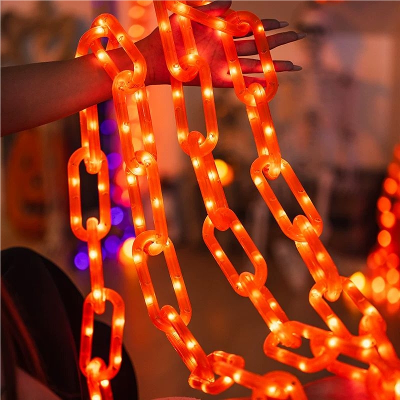 Guirlandes solaires d'extérieu - Halloween Led String Lights Orange avis et prix