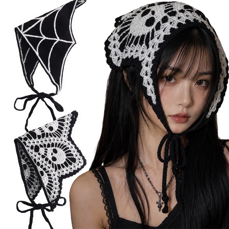 Bandeau d'Halloween en crochet - Spider Web Halloween Decoration avis et prix
