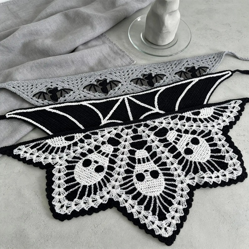 Bandeau d'Halloween en crochet - Spider Web Halloween Decoration avis et prix