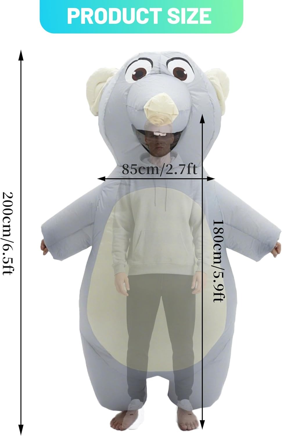 Déguisement de souris gonflabl - Halloween Costume Adult avis et prix