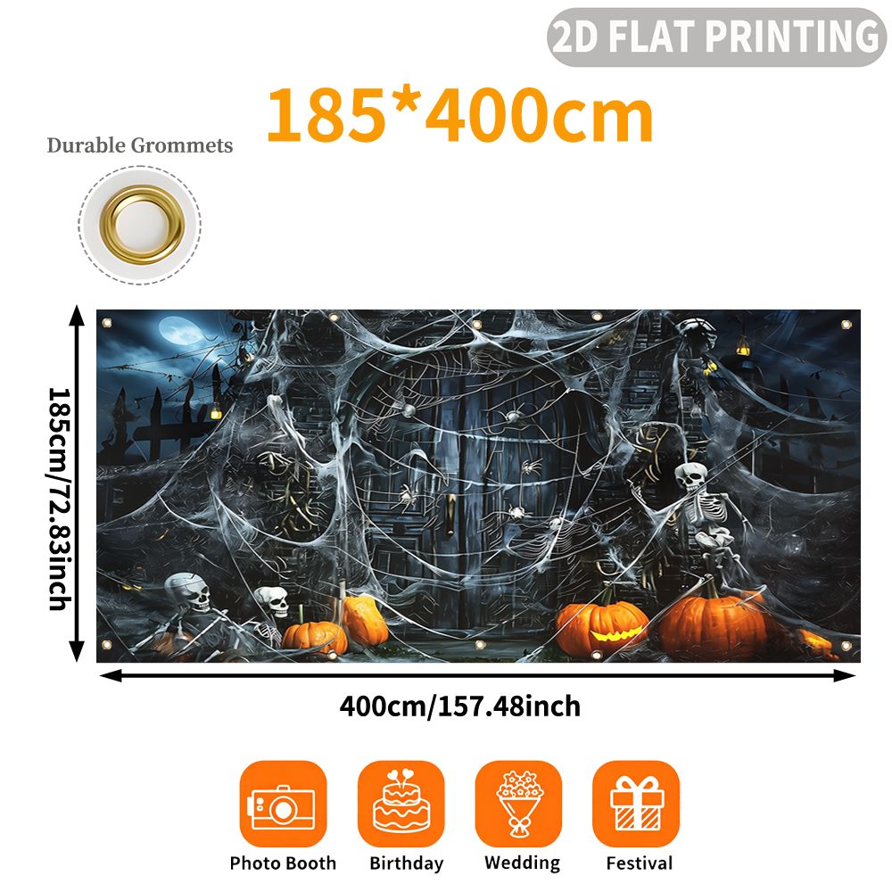 1 pièce de bannière de garage  - Halloween Skeleton Decoration avis et prix