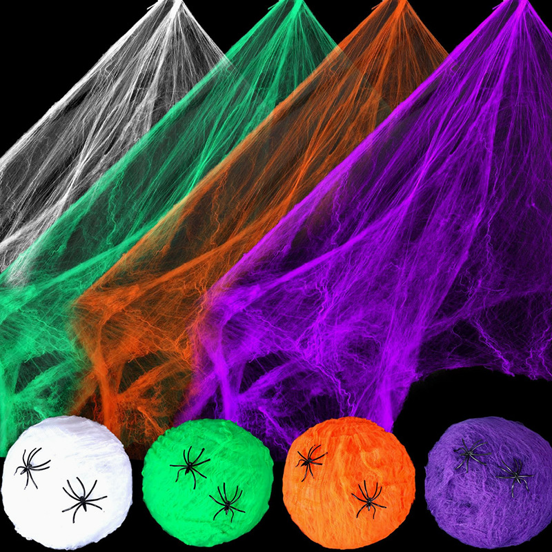 Décoration d'Halloween, toile  - Spider Web Halloween Decoration avis et prix