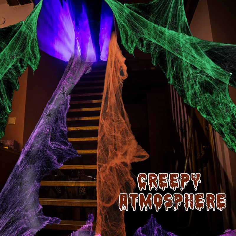 Décoration d'Halloween, toile  - Spider Web Halloween Decoration avis et prix